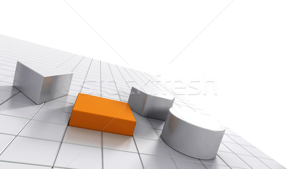 Ein Problem viele Möglichkeiten Lösung orange Stock foto © olivier_le_moal