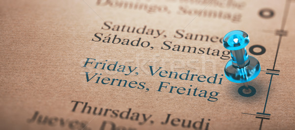 Day of the Week, Friday Stock photo © olivier_le_moal