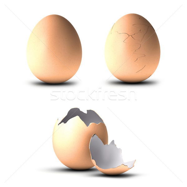 three eggs Stock photo © olivier_le_moal