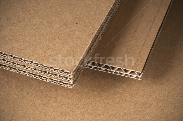 Stock photo: corrugated cardboard