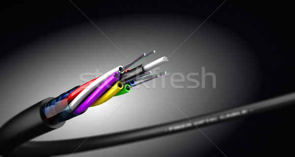 Stock photo: Fiber Optic Cable