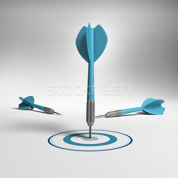 Affaires résultats une Dart cible [[stock_photo]] © olivier_le_moal