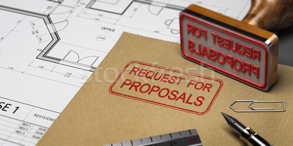 Solicitar impresso ilustração 3d negócio Foto stock © olivier_le_moal