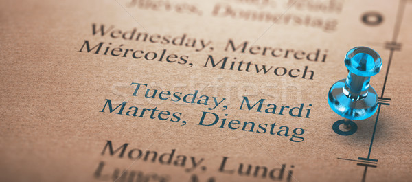 Day of the Week, Focus on Tuesday Stock photo © olivier_le_moal