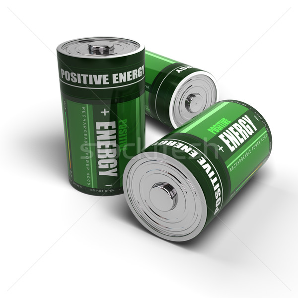 positive energy - batteries concept, meditation, relaxation Stock photo © olivier_le_moal