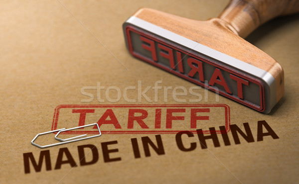 Stock foto: Handel · Krieg · Waren · Produkte · China · 3D-Darstellung