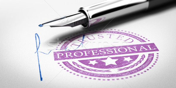 Trusted Professionnal Stamp Stock photo © olivier_le_moal