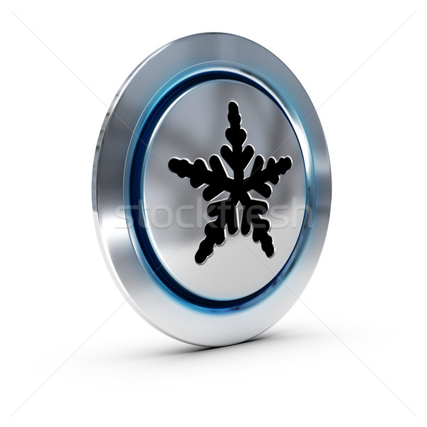 空調 鈕 金屬的 白 藍色 光 商業照片 © olivier_le_moal