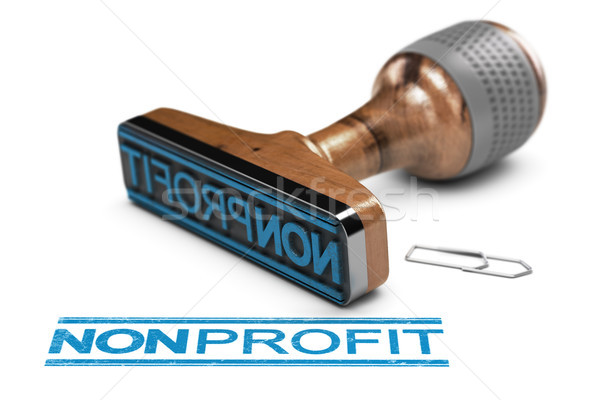 Nonprofit Organization or Association, Rubber Stamp Over White B Stock photo © olivier_le_moal