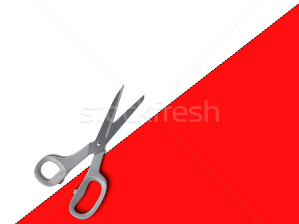 Dotted Line with Scissors Coupon Stock photo © olivier_le_moal