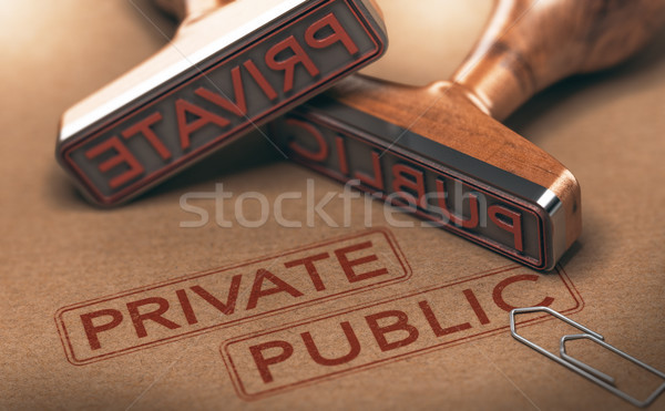 Private Versus Public Sectors Stock photo © olivier_le_moal