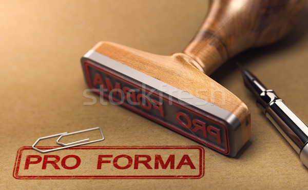 Pro forma Invoice. Stock photo © olivier_le_moal