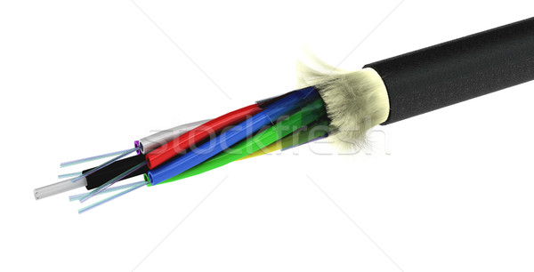 Stripped Optical Fiber Cable Stock photo © olivier_le_moal