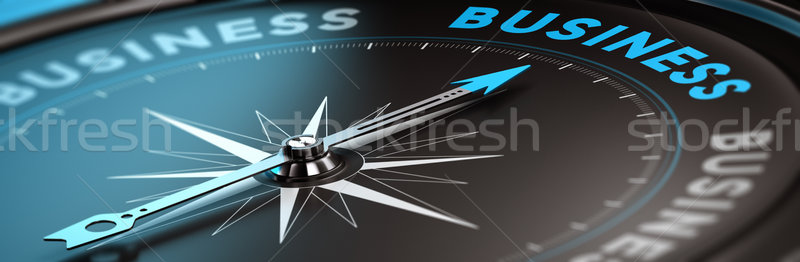 Business Beratung Kompass Nadel Hinweis Wort Stock foto © olivier_le_moal