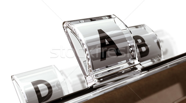 ábécé közelkép akta levél fókusz fő- Stock fotó © olivier_le_moal