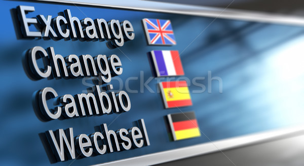 Cambio, change, exchange, Wechsel Stock photo © olivier_le_moal