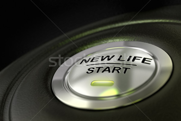 new life start button Stock photo © olivier_le_moal