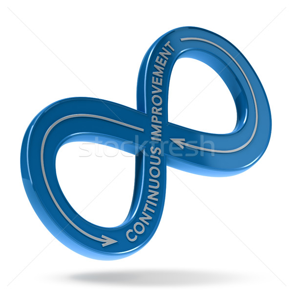 Verbesserung Zyklus Management 3D-Darstellung unendlich Symbol Stock foto © olivier_le_moal