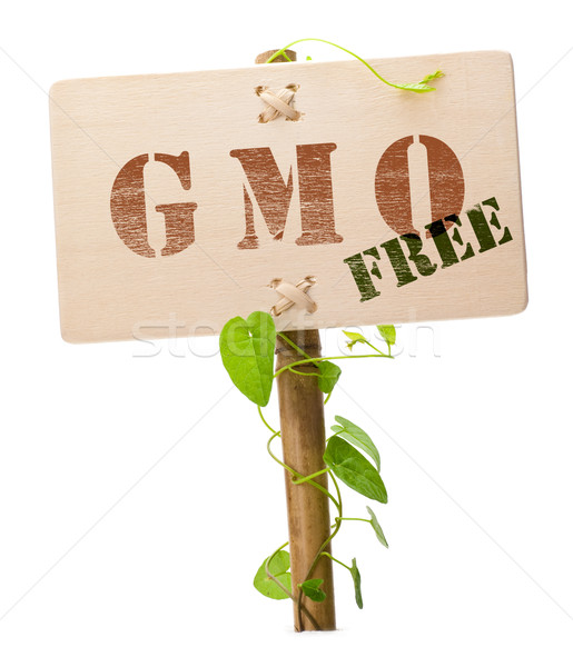 Stock photo: GMO free sign