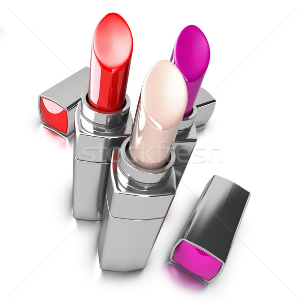 three lipsticks over white Stock photo © olivier_le_moal