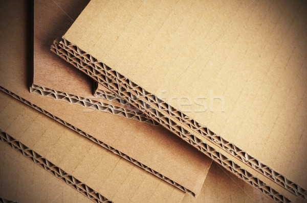 Corrugated Cardboard Background, Carton Detail Stock photo © olivier_le_moal