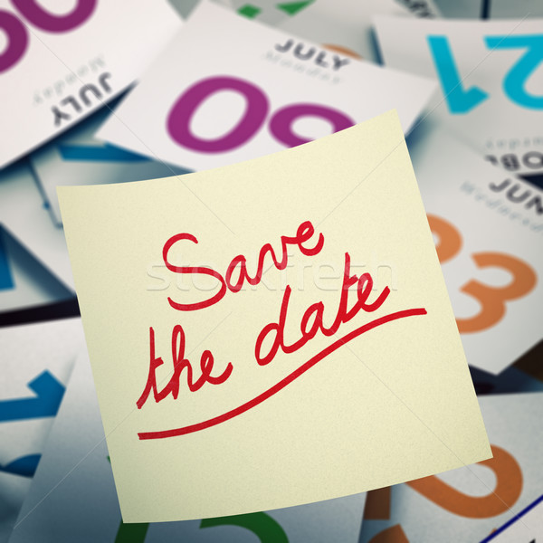 Save the Date, Special Event Communication Concept Stock photo © olivier_le_moal