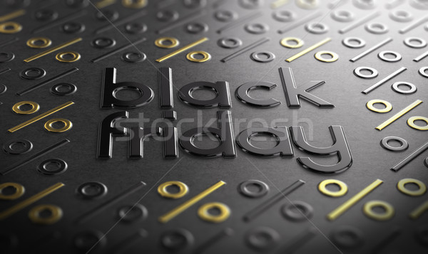 Black friday evento assinar texto textura do papel dourado Foto stock © olivier_le_moal