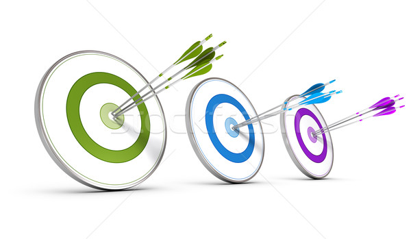 Business Concept - Achieving Multiple Strategic Objectives Stock photo © olivier_le_moal