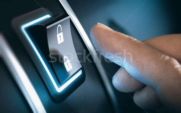 Car Lock Button Stock photo © olivier_le_moal