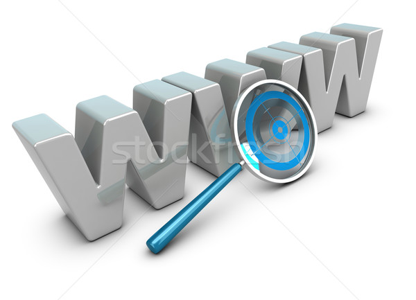 Stock foto: Internet · Analyse · Web · Analytik · www · 3D
