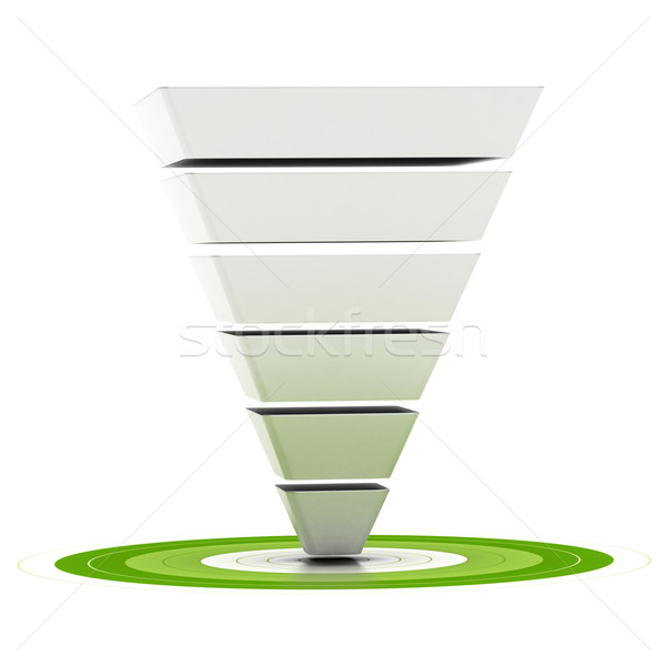 sales funnel or marketing funnel Stock photo © olivier_le_moal