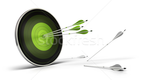 Lehetőségek zöld cél fehér három nyilak Stock fotó © olivier_le_moal