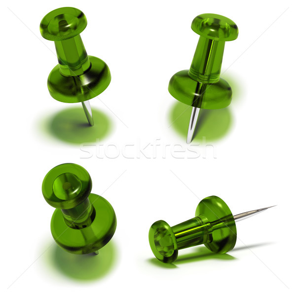 pushpin drawing pin thumbtack, design element set Stock photo © olivier_le_moal