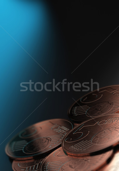 Küçük değiştirmek euro euro para Stok fotoğraf © olivier_le_moal