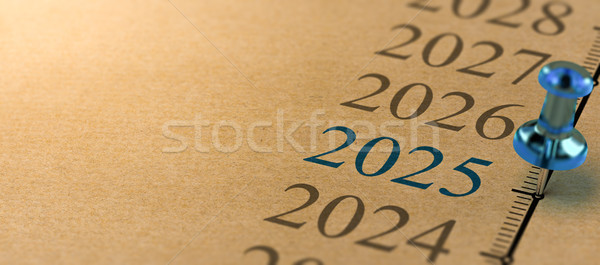 Stock photo: 21th century time line, Year 2025