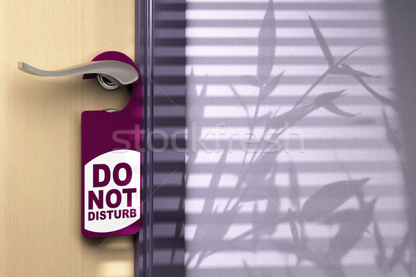 do not disturb, door handler, sign Stock photo © olivier_le_moal