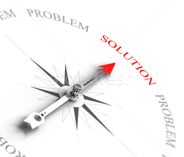 Solution vs Problem Solving - Business Consulting Stock photo © olivier_le_moal