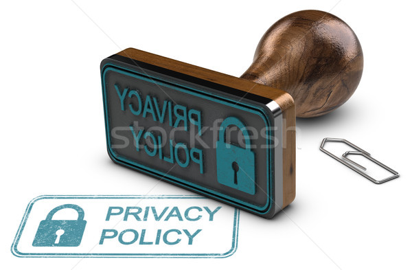 Privacy klant gegevensbescherming 3d illustration Stockfoto © olivier_le_moal