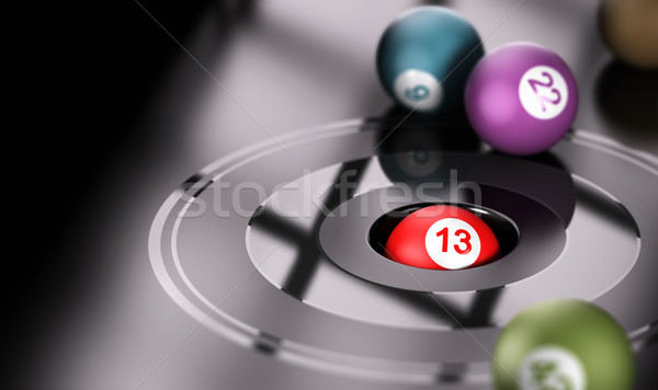 Gambling, Chance and Number 13 Stock photo © olivier_le_moal