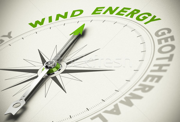 Green Energies Choice - Wind Energy Concept Stock photo © olivier_le_moal