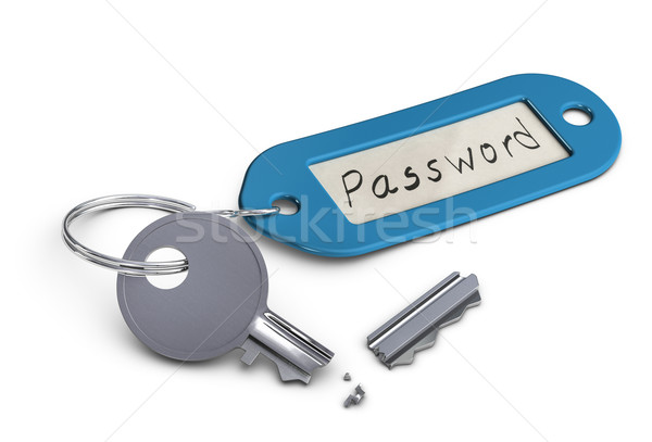 érvénytelen jelszó törött kulcs műanyag szó Stock fotó © olivier_le_moal