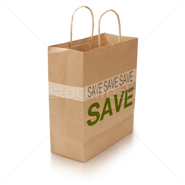 shopping bag on white Stock photo © olivier_le_moal