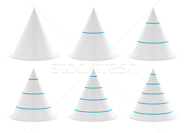 data presentation graphic, conical shape Stock photo © olivier_le_moal