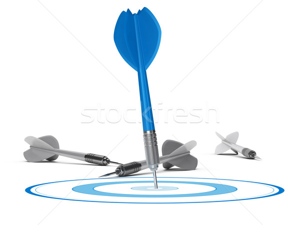 Strategic Management Concept - Target and Darts Stock photo © olivier_le_moal
