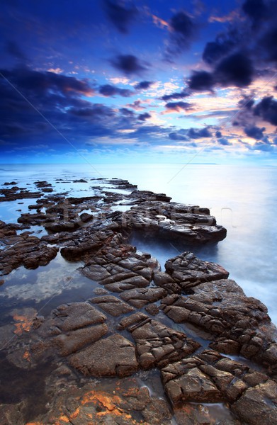 Luce del sole meridionale britannico costa line spiaggia Foto d'archivio © ollietaylorphotograp