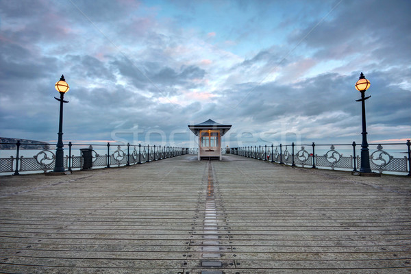 Nuages coucher du soleil Voyage nuage lumières Angleterre [[stock_photo]] © ollietaylorphotograp