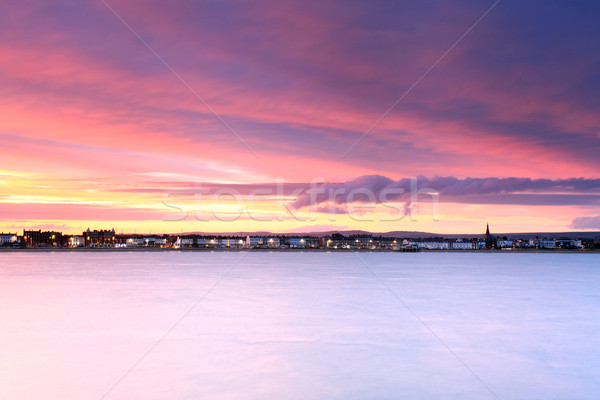 Weymouth beach sunset Stock photo © ollietaylorphotograp