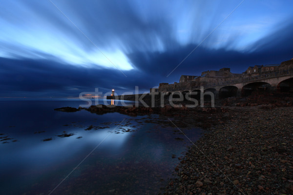 Château île Royaume-Uni canal eau bâtiment [[stock_photo]] © ollietaylorphotograp