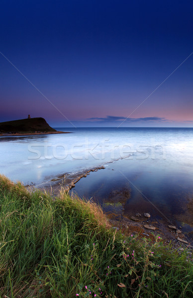 ビーチ 水 日没 風景 光 海 ストックフォト © ollietaylorphotograp