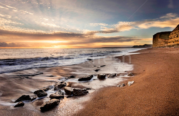 Vest peisaj faimos coastă plajă Imagine de stoc © ollietaylorphotograp